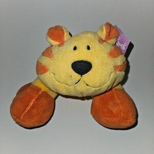 Sugar Loaf Yellow Orange Kitty Cat Plush Rattle Stuffed Toy Sewn Eyes 2007 w/TAG